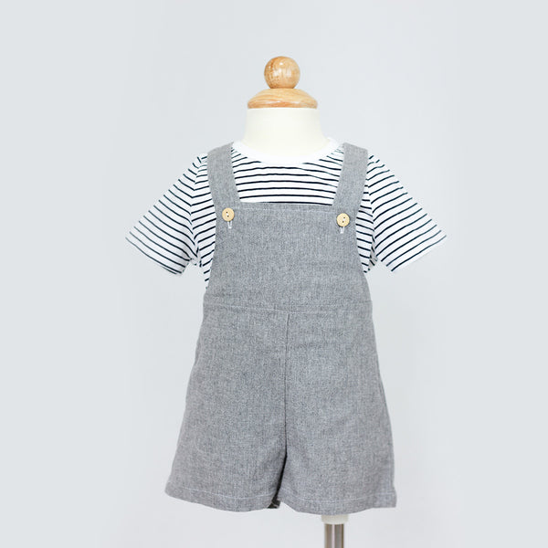 Jamie Overalls Set (Grey)