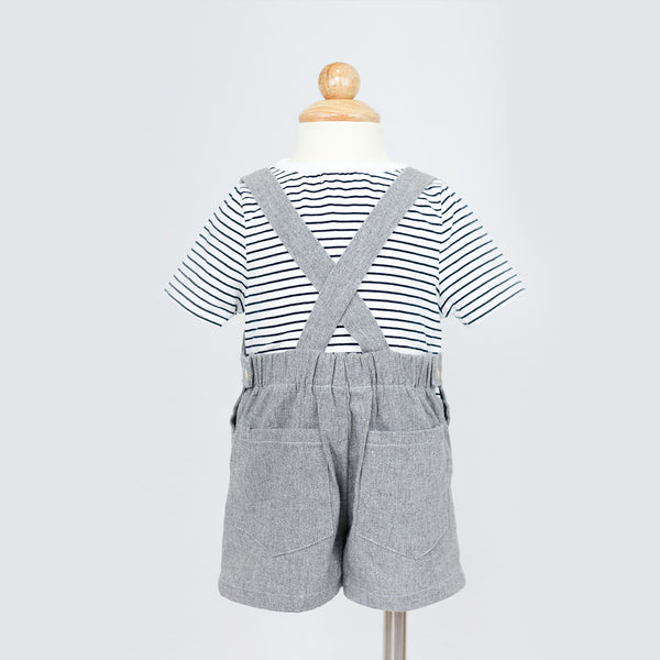 Jamie Overalls Set (Grey)