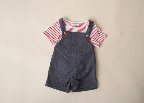 Jamie Overalls Set (Navy)
