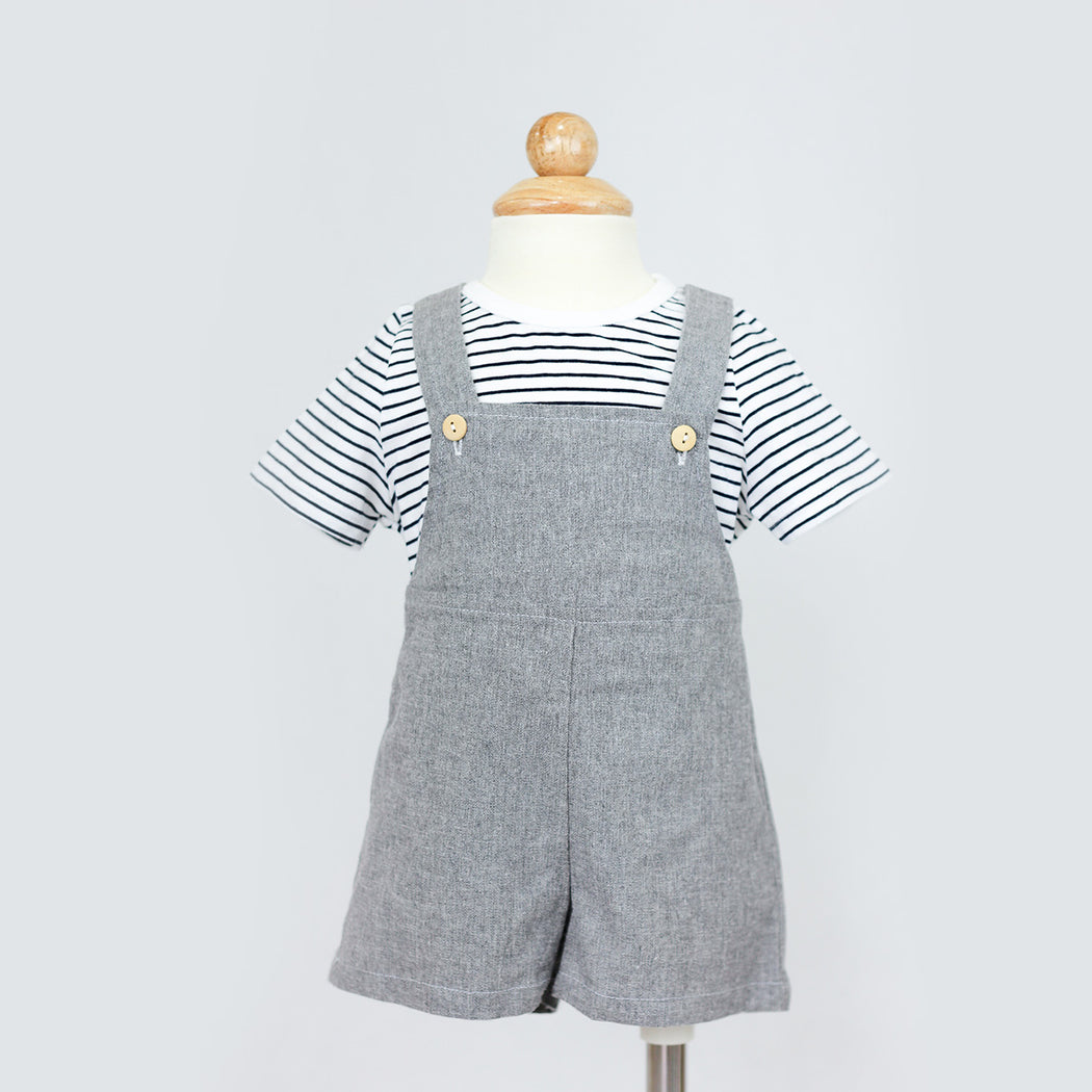 Jamie Overalls Set (Grey)