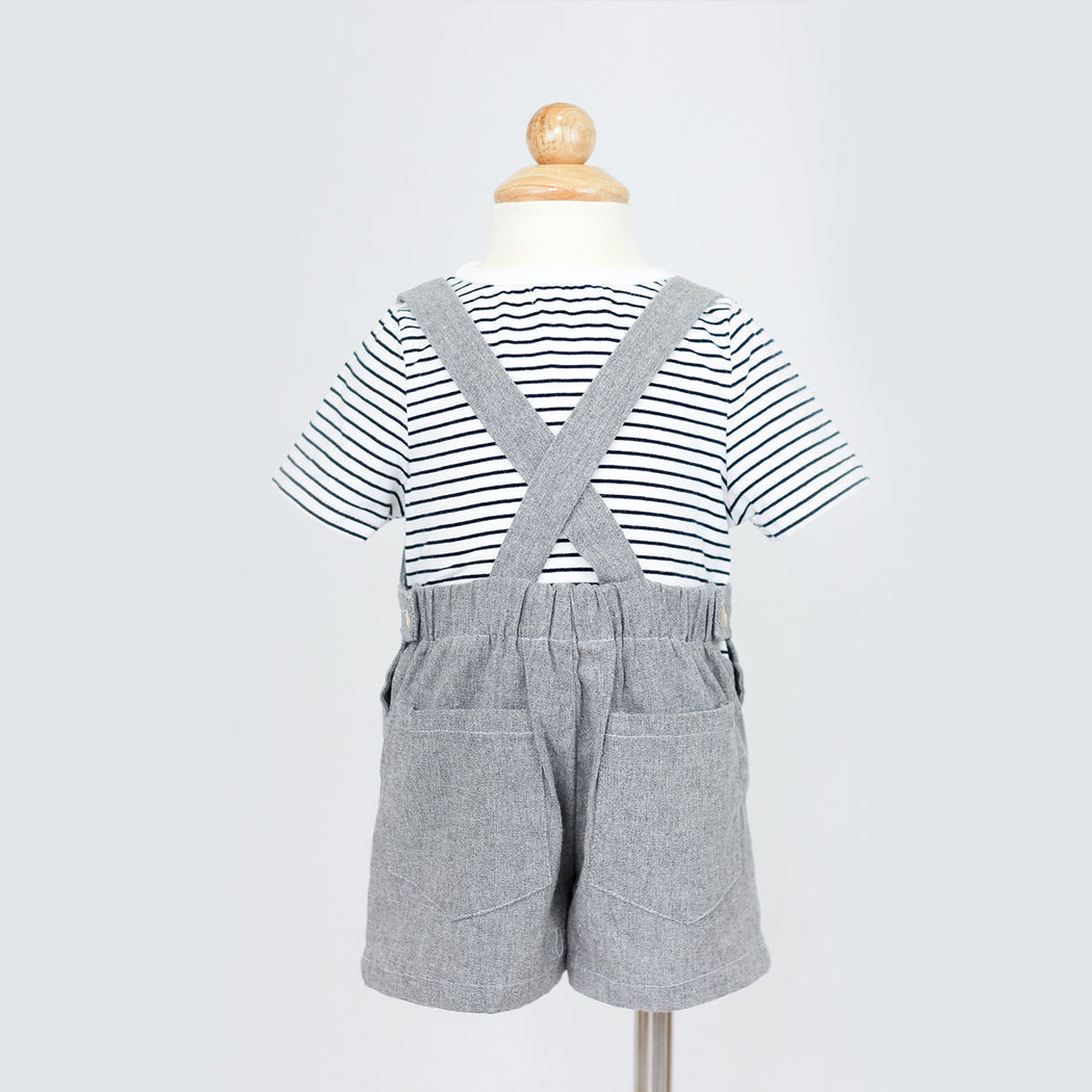 Jamie Overalls Set (Grey)