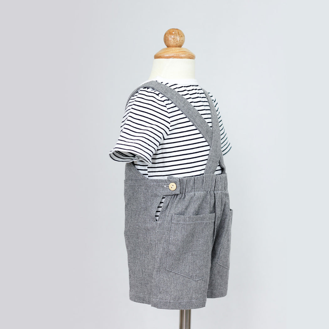 Jamie Overalls Set (Grey)