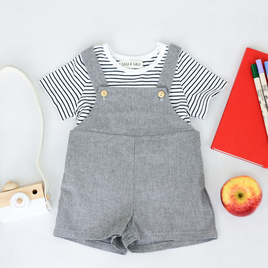 Jamie Overalls Set (Grey)