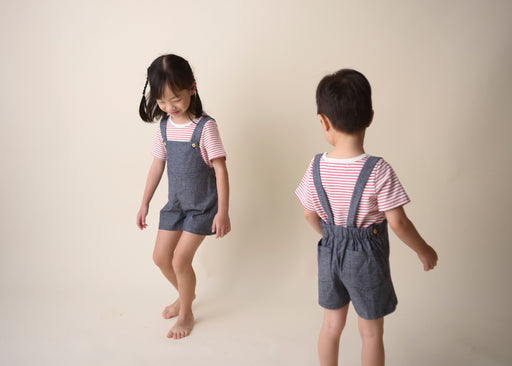 Jamie Overalls Set (Navy)