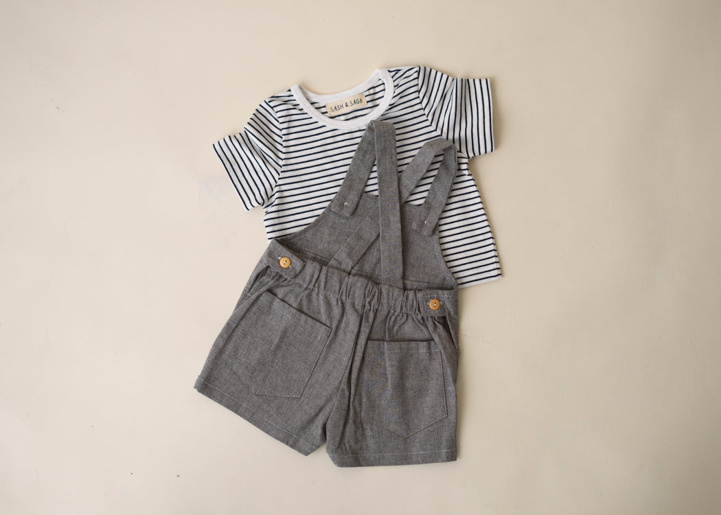 Jamie Overalls Set (Grey)