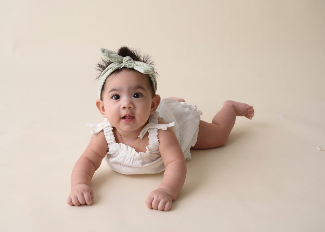 Emma Romper Set (White)