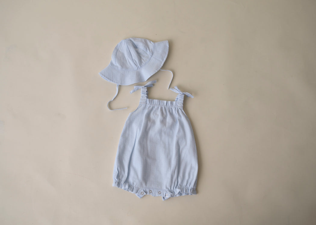 Emma Romper Set (Light Blue)