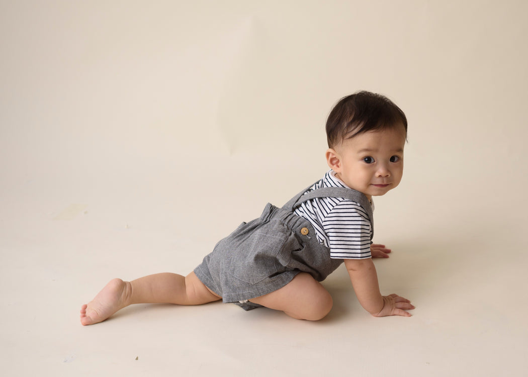 Jamie Overalls Set (Grey)