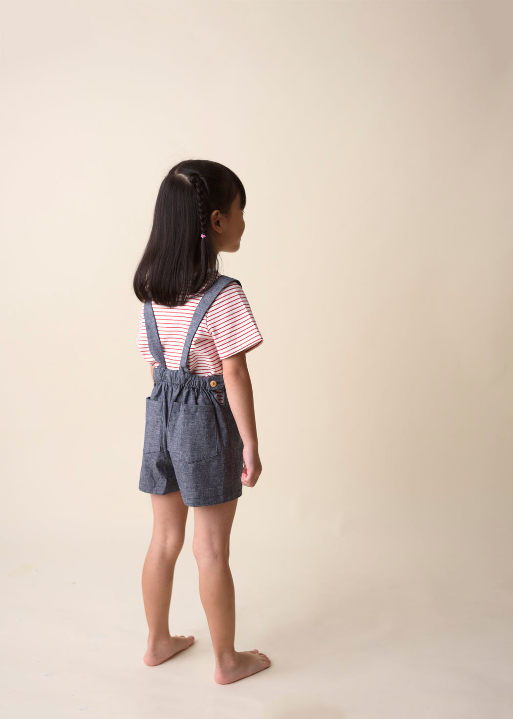 Jamie Overalls Set (Navy)